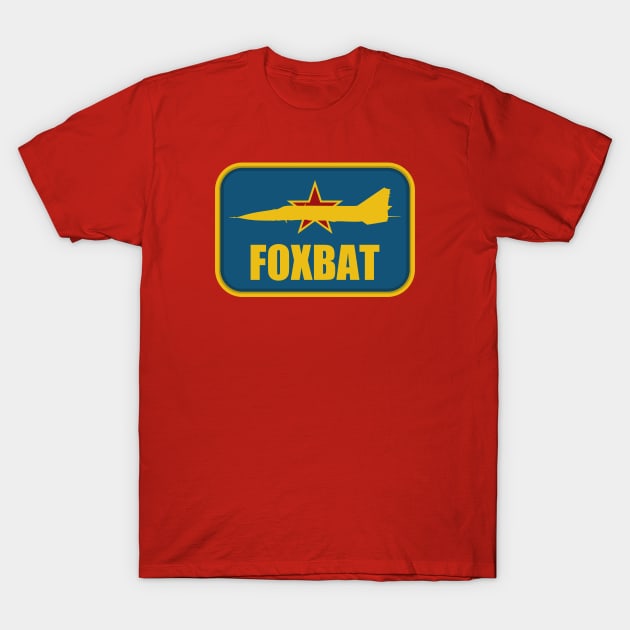 Mig-25 Foxbat Patch T-Shirt by Tailgunnerstudios